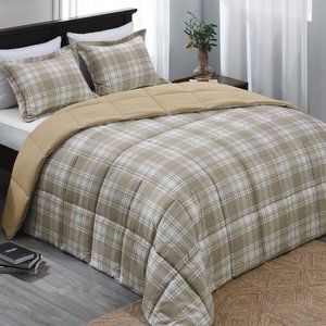 New Queen or King Size Comforter Set -   Reversible Down Alternative Bed Comfort